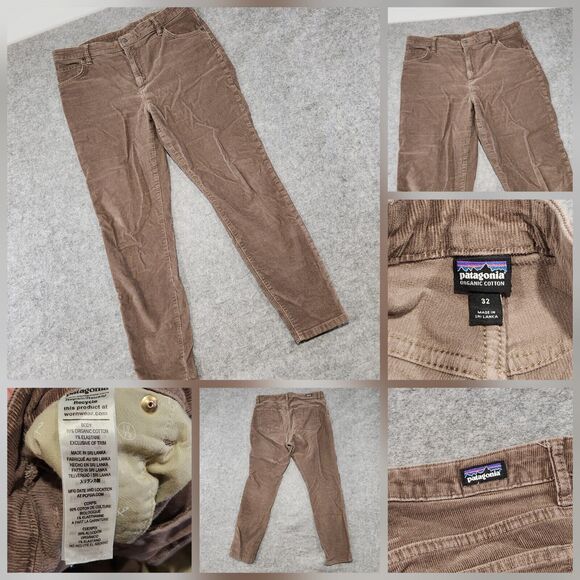 Patagonia Pants - Patagonia Womens 32 Organic Cotton Everyday Cords Brown Corduroy Pants 32x28
